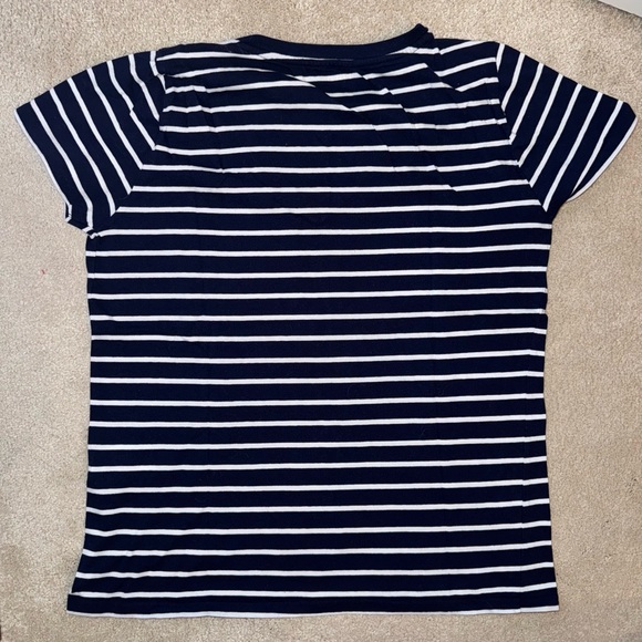 Polo Ralph Lauren Cotton Striped V Neck T Shirt - Picture 4 of 5